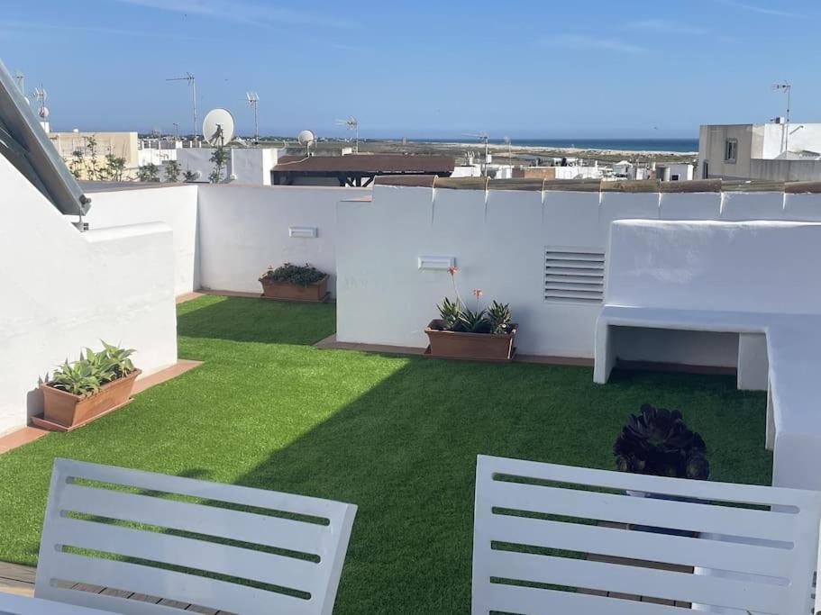 科尼尔-德拉弗龙特拉Casa Lola Conil, Azotea Al Mar Y Parking Solo Familias O Parejas别墅 外观 照片